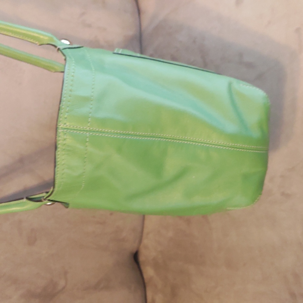 COACH Apple Green Legacy Bleecker Leather Tote Bag F14383 - Picture 8 of 16